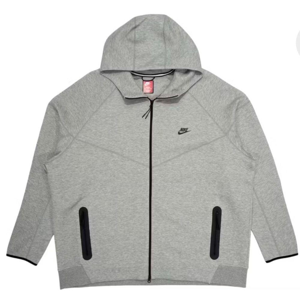 Nike Tech Fleece Mens Gray Hoodie